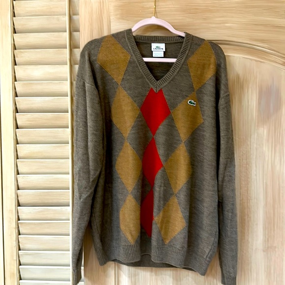 Lacoste men’s V neck sweater